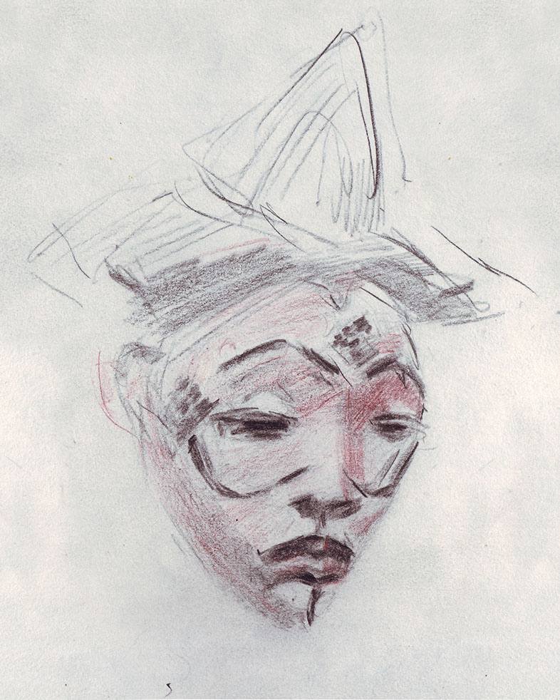 croquis de masque